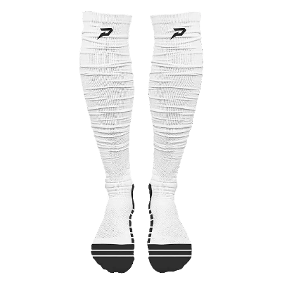 PHENOM ELITE 'QUANTUM KNIT' EXTRA LONG PADDED SCRUNCH SOCKS - WHITE