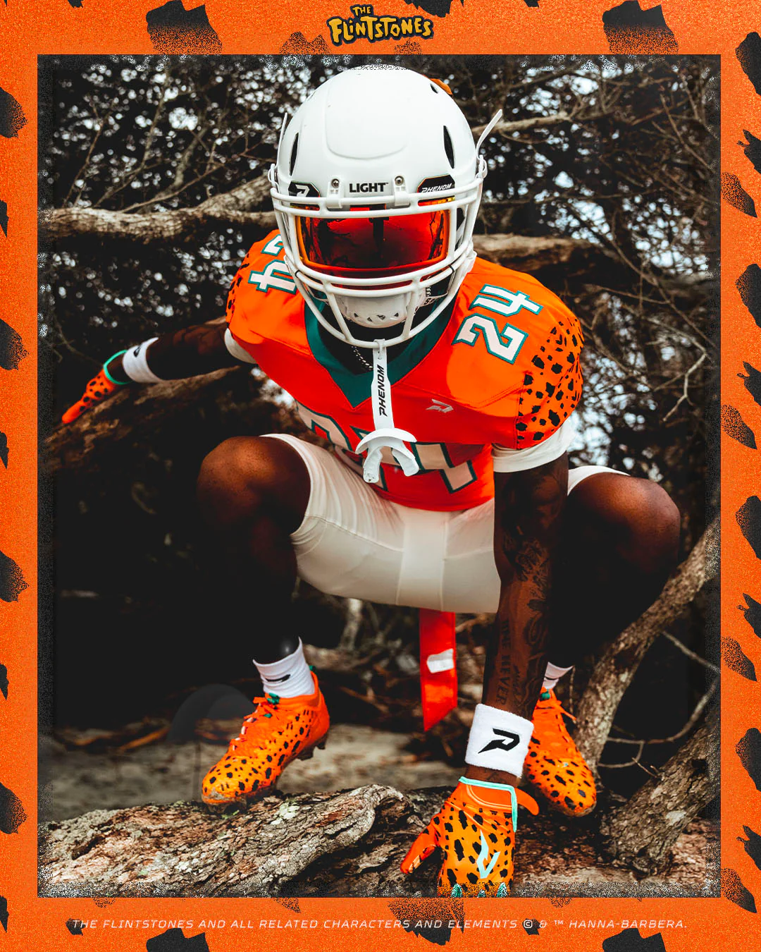 THE FLINTSTONES "BEDROCK BLITZ" FOOTBALL CLEATS - QUANTUM SPEED BY PHENOM ELITE