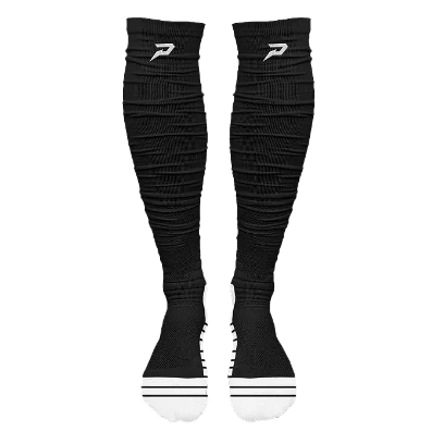 PHENOM ELITE 'QUANTUM KNIT' EXTRA LONG PADDED SCRUNCH SOCKS - Black