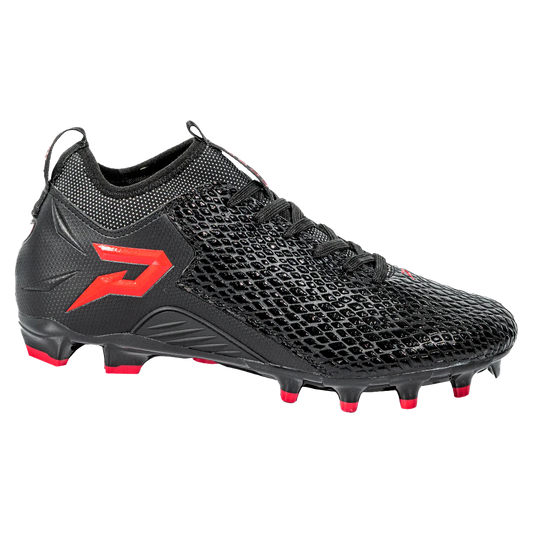 QUANTUM SPEED: FOOTBALL CLEATS - BLACK COBRA SKIN