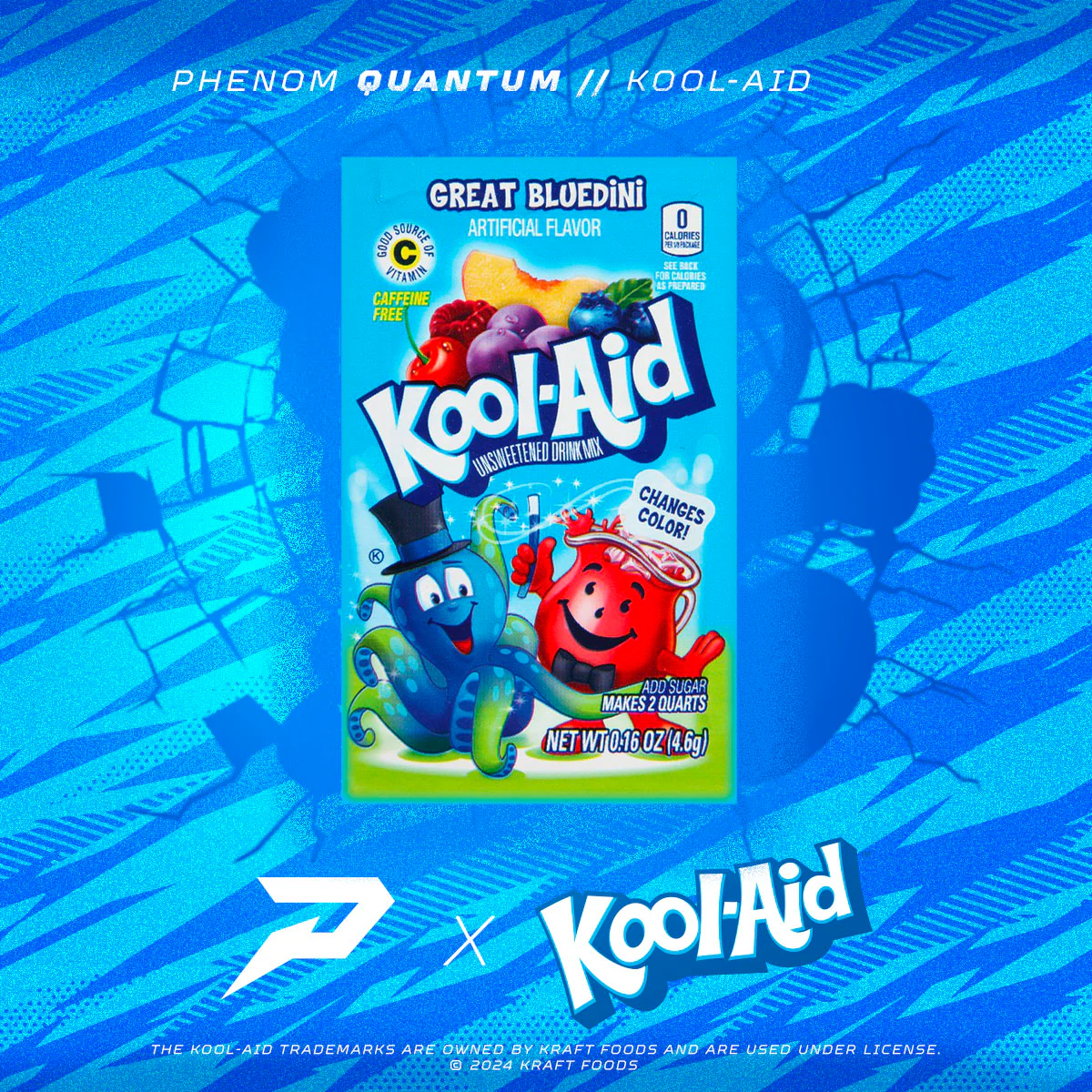 KOOL-AID 'GREAT BLUEDINI' FOOTBALL CLEATS - QUANTUM SPEED BY PHENOM ELITE