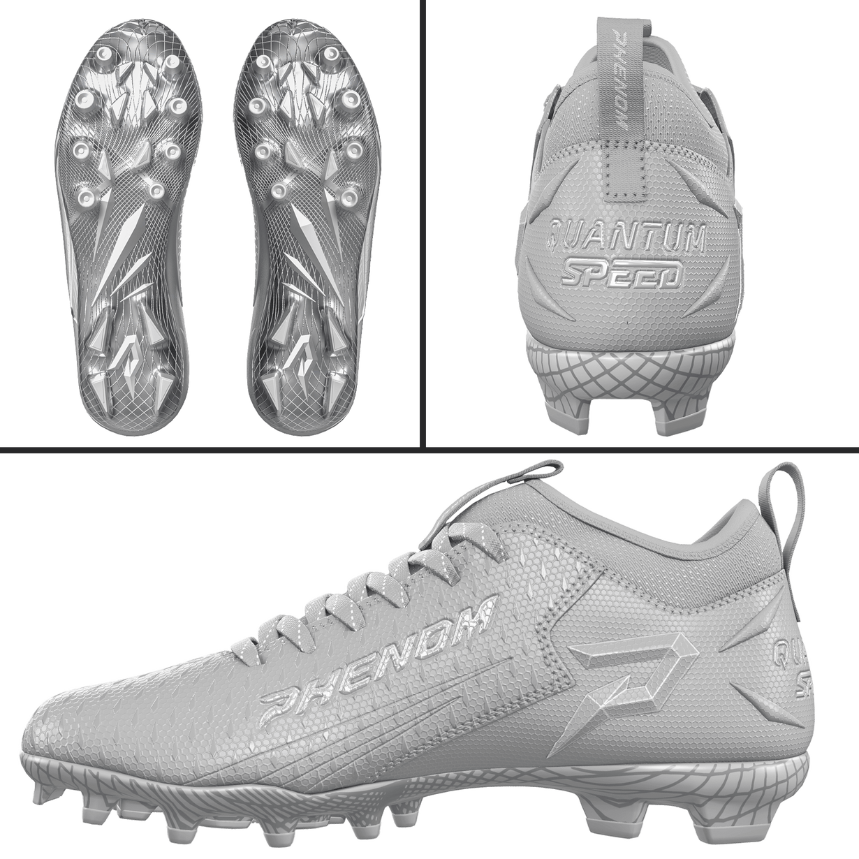 PHENOM ELITE QUANTUM SPEED 2.0 FOOTBALL CLEATS - TEAM COLORS