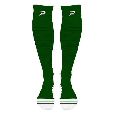 PHENOM ELITE 'QUANTUM KNIT' EXTRA LONG PADDED SCRUNCH SOCKS - DARK GREEN