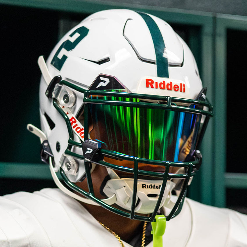 FOOTBALL VISOR - QVZN 2.0 BY PHENOM ELITE - GOBLIN GREEN