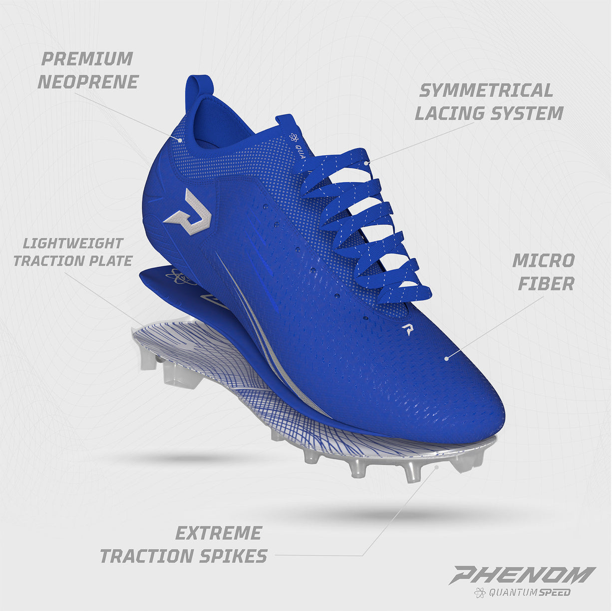 QUANTUM SPEED: FOOTBALL CLEATS - BLUE