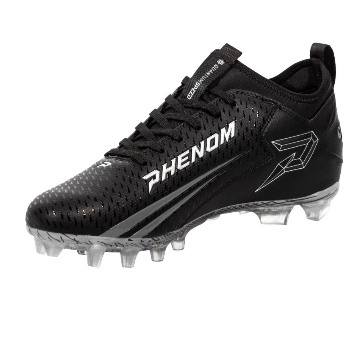 QUANTUM SPEED: FOOTBALL CLEATS - BLACK