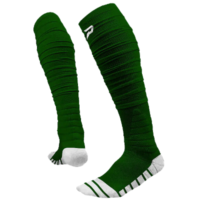 PHENOM ELITE 'QUANTUM KNIT' EXTRA LONG PADDED SCRUNCH SOCKS - DARK GREEN