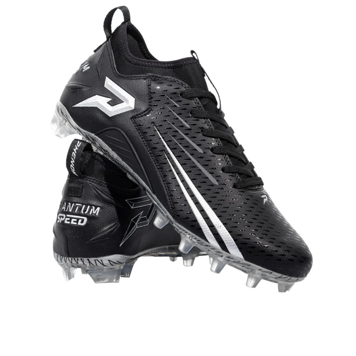 QUANTUM SPEED: FOOTBALL CLEATS - BLACK