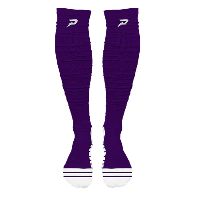 PHENOM ELITE 'QUANTUM KNIT' EXTRA LONG PADDED SCRUNCH SOCKS - PURPLE
