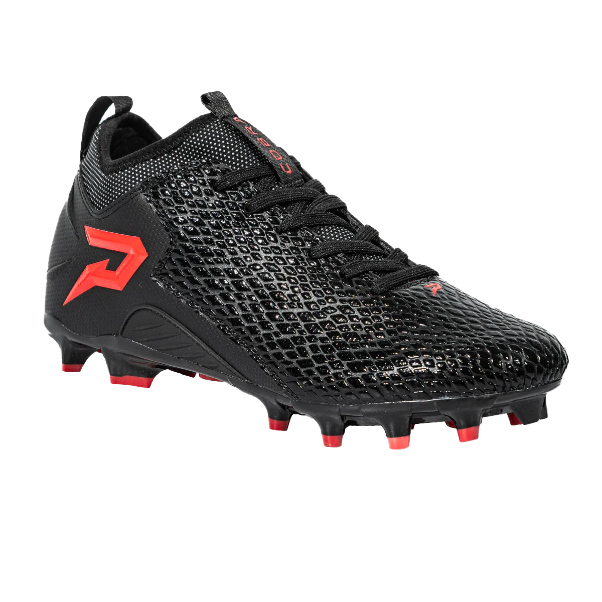 QUANTUM SPEED: FOOTBALL CLEATS - BLACK COBRA SKIN