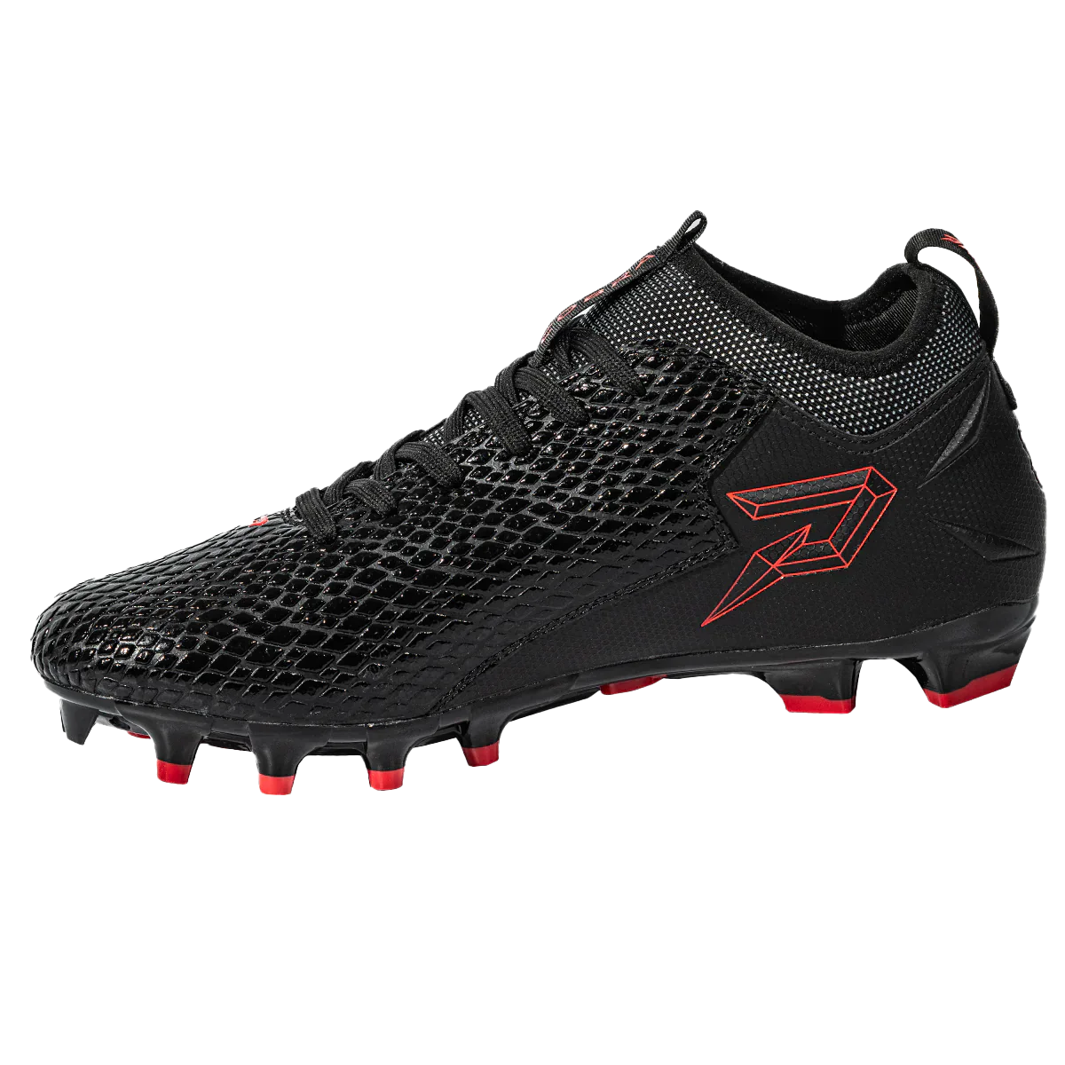 QUANTUM SPEED: FOOTBALL CLEATS - BLACK COBRA SKIN
