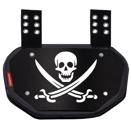 PHENOM ELITE FOOTBALL BACK PLATE - JOLLY ROGER