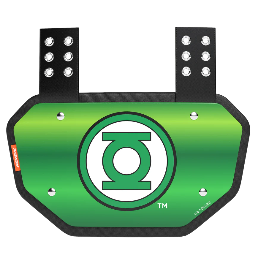 Phenom Elite Football Back Plate - Green Lantern