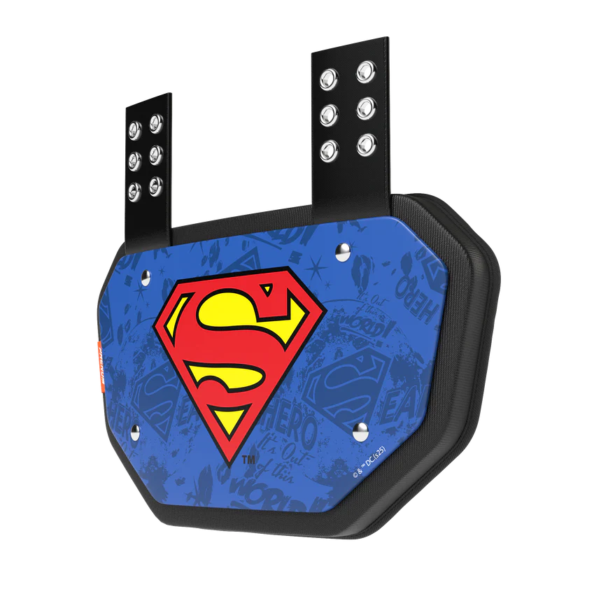 Phenom Elite Football Back Plate - Superman