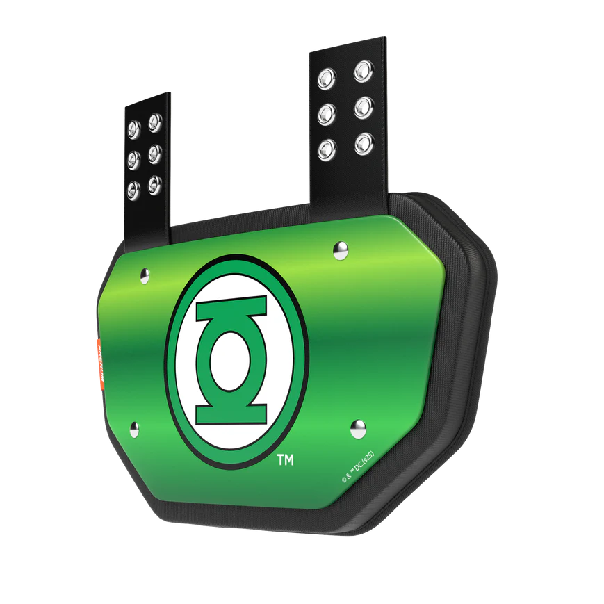 Phenom Elite Football Back Plate - Green Lantern