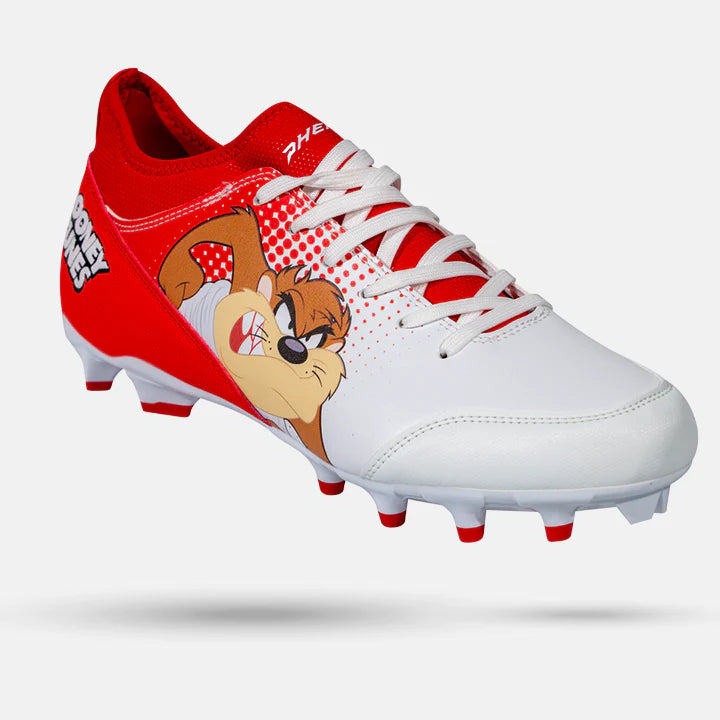LOONEY TUNES FOOTBALL CLEATS - TASMANIAN "TAZ" DEVIL - VELOCITY 3.0 BY PHENOM ELITE