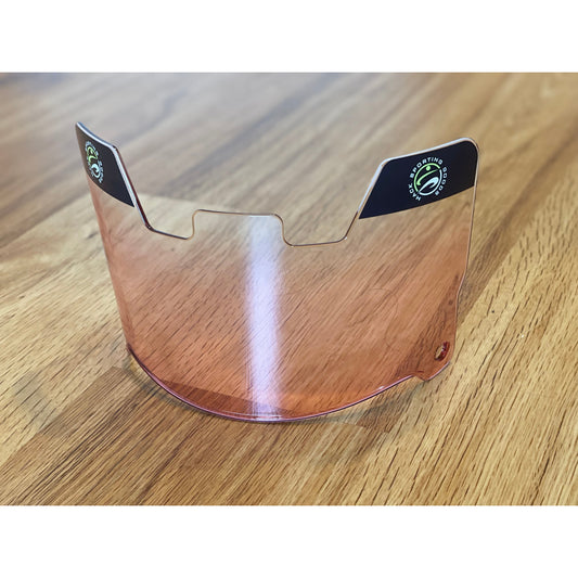 MSG Peach Clear Visor w/clips