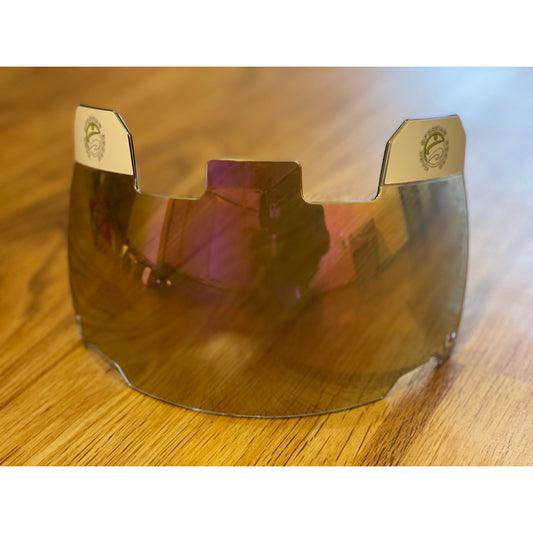 MSG Clear Plate Red Visor w/clips