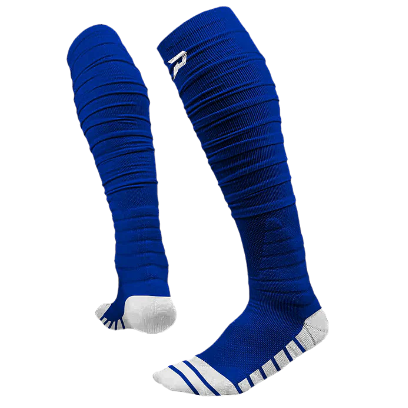 PHENOM ELITE 'QUANTUM KNIT' EXTRA LONG PADDED SCRUNCH SOCKS - BLUE