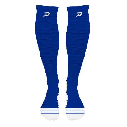 PHENOM ELITE 'QUANTUM KNIT' EXTRA LONG PADDED SCRUNCH SOCKS - BLUE