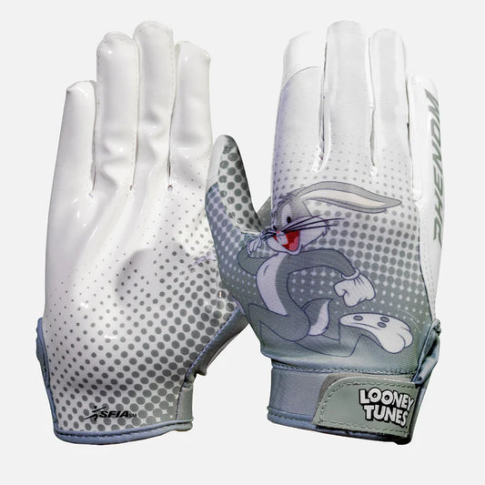 LOONEY TUNES FOOTBALL GLOVES - BUGS BUNNY - VPS4 BY PHENOM ELITE