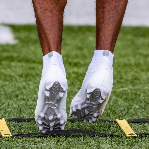 Velocity 3.0: Youth Football Cleats - White